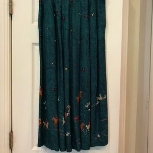 Vintage Chaus hunt print skirt